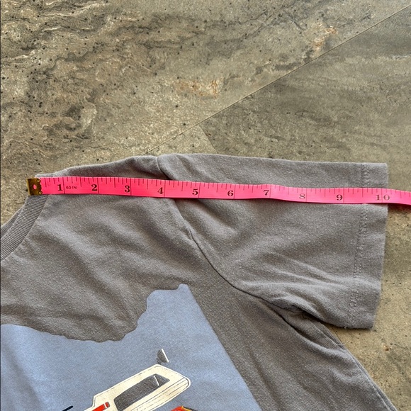 GAP Boys Short Sleeve T-Shirt, Gray with Outdoor Camper, Camping, Size M (8) - Picture 8 of 17